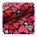 novely® Stoff OXFORD 210D D150 Herzen Rot Pink Printstoff Outdoor Bild 2
