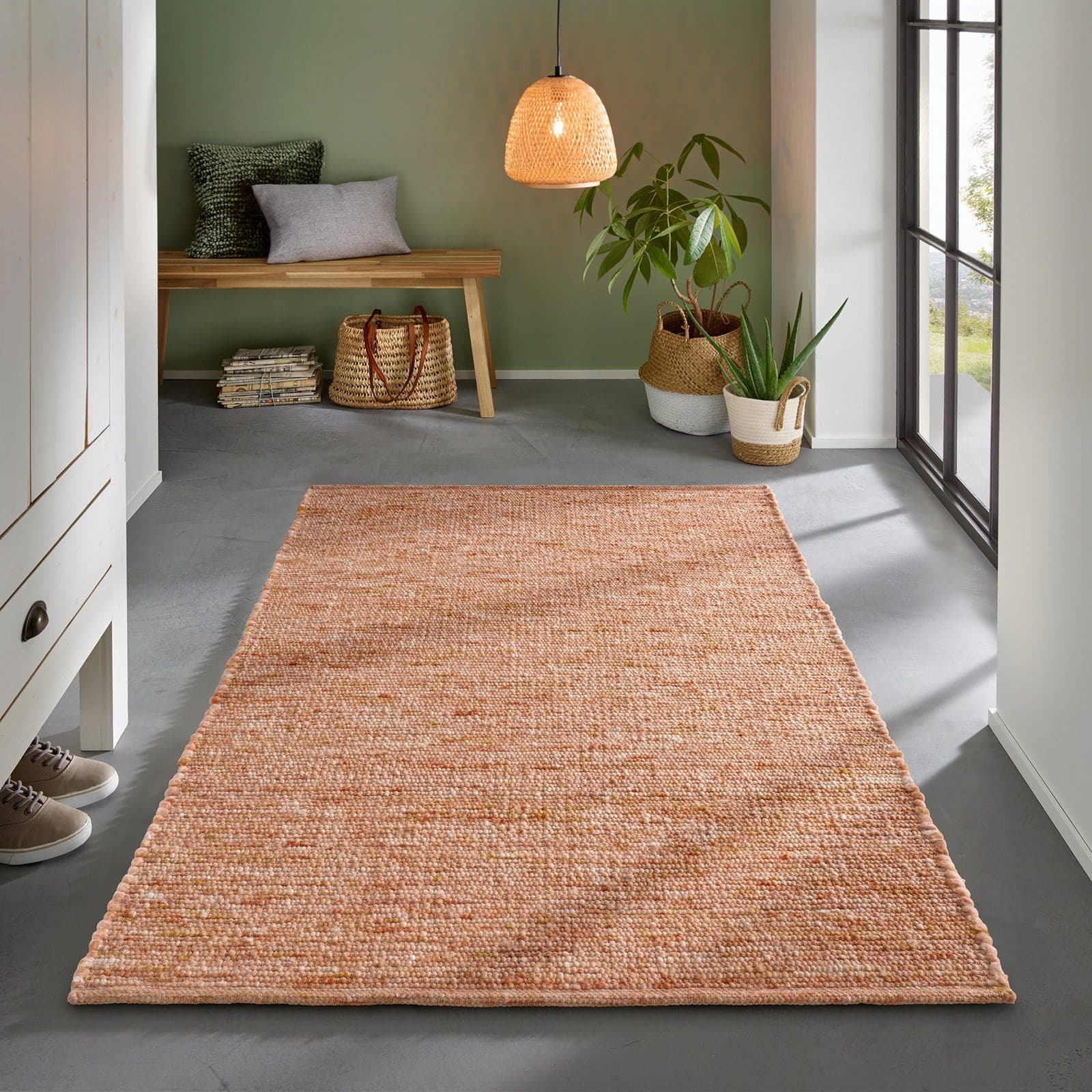 TaCa Home Wollteppich Terracotta Handgewebt - Bild 2