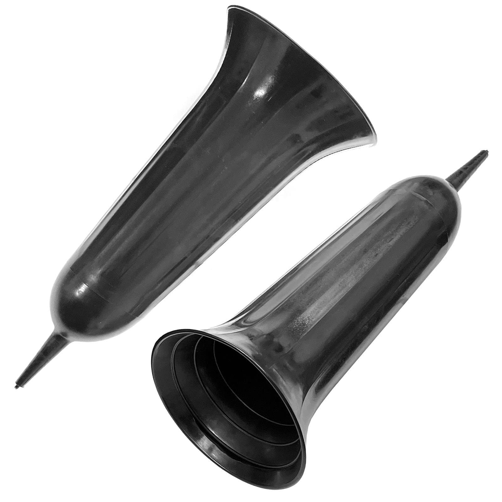 HAC24 Bodenvase Grabvase Schwarz Kunststoff mit Erdspieß 23 cm - Bild 2