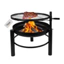 Lemodo Feuerschale mit Grillrost, höhenverstellbar, schwarz Bild 2
