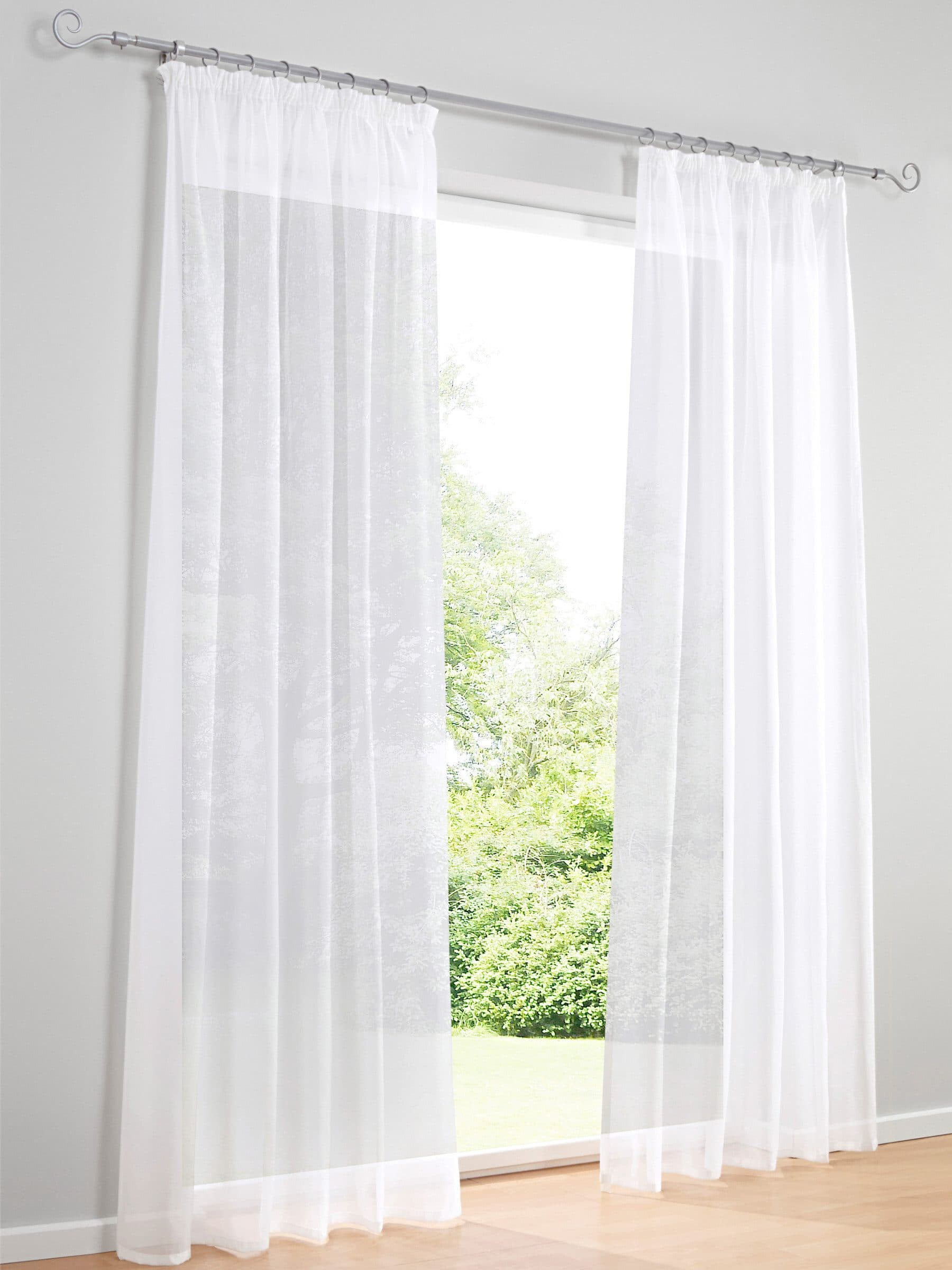 HEINE HOME Gardine Weiß Polyester Multifunktionsband - Bild 2