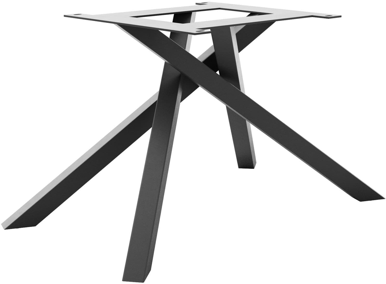 DELIFE Tischbein Rechteck Metall Schwarz für Ausziehtische - Bild 2