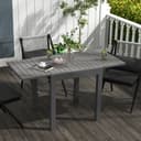 Outsunny Erweiterbarer Gartentisch Grau Aluminium Bild 2
