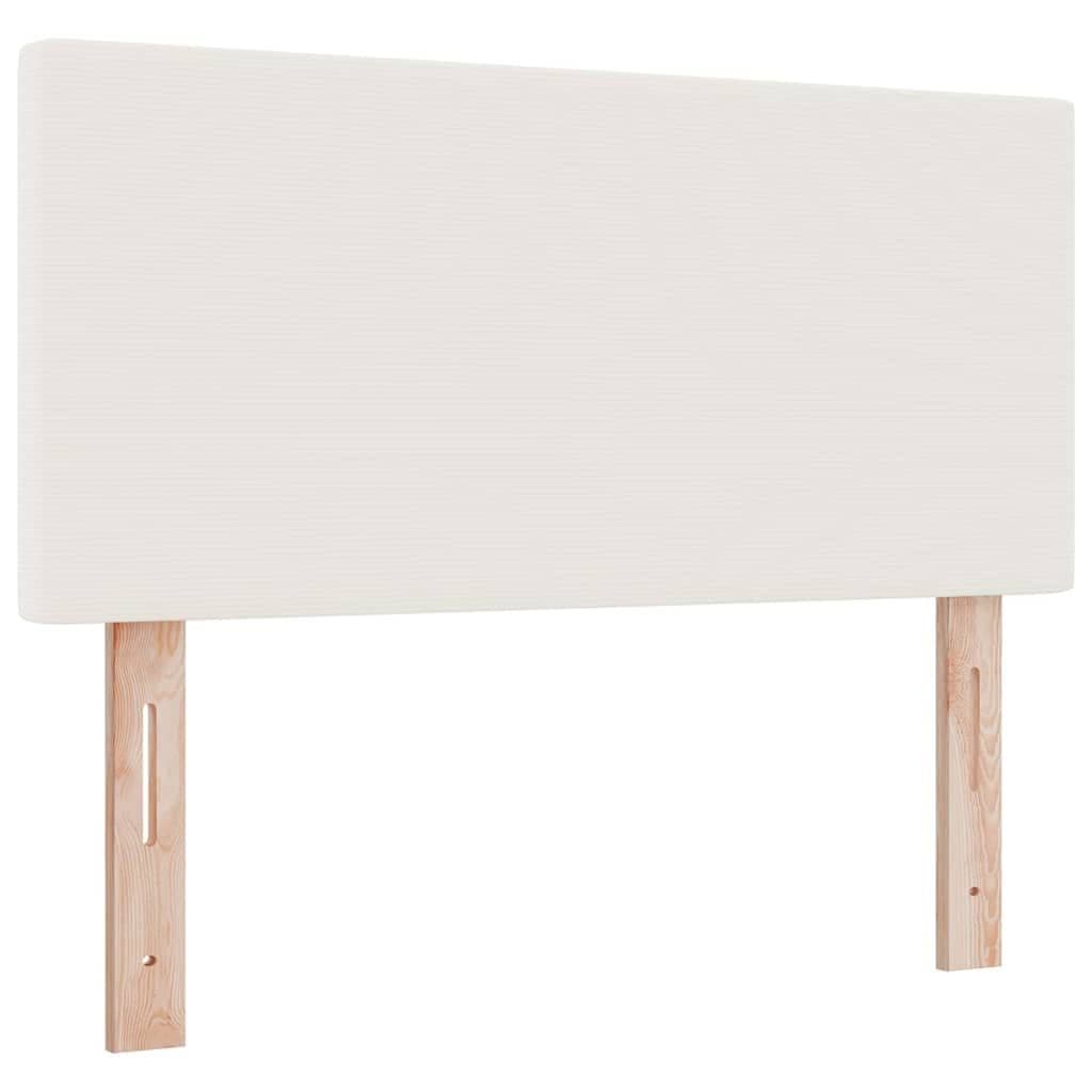 vidaXL Bett Kopfteil Creme Cordstoff höhenverstellbar - Bild 2