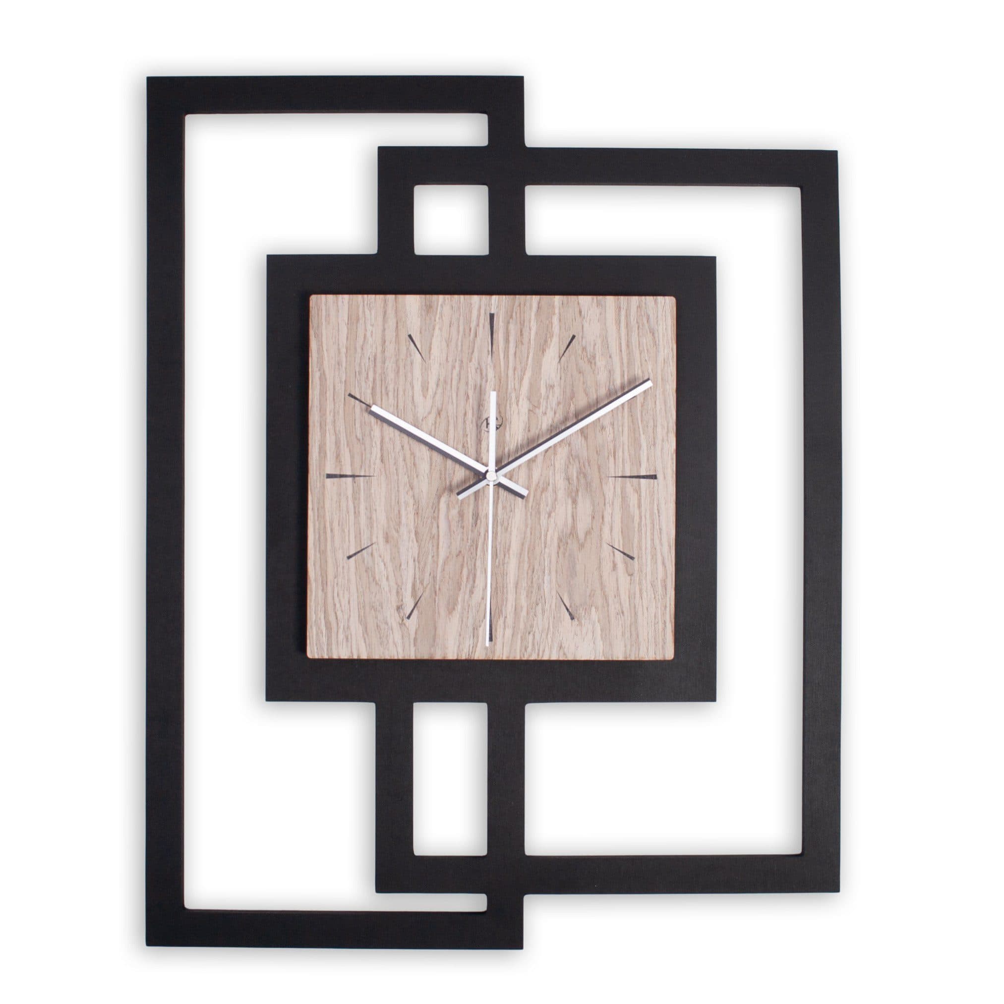 Kreative Feder Wanduhr Graueiche Designer-Wanduhr - Bild 2