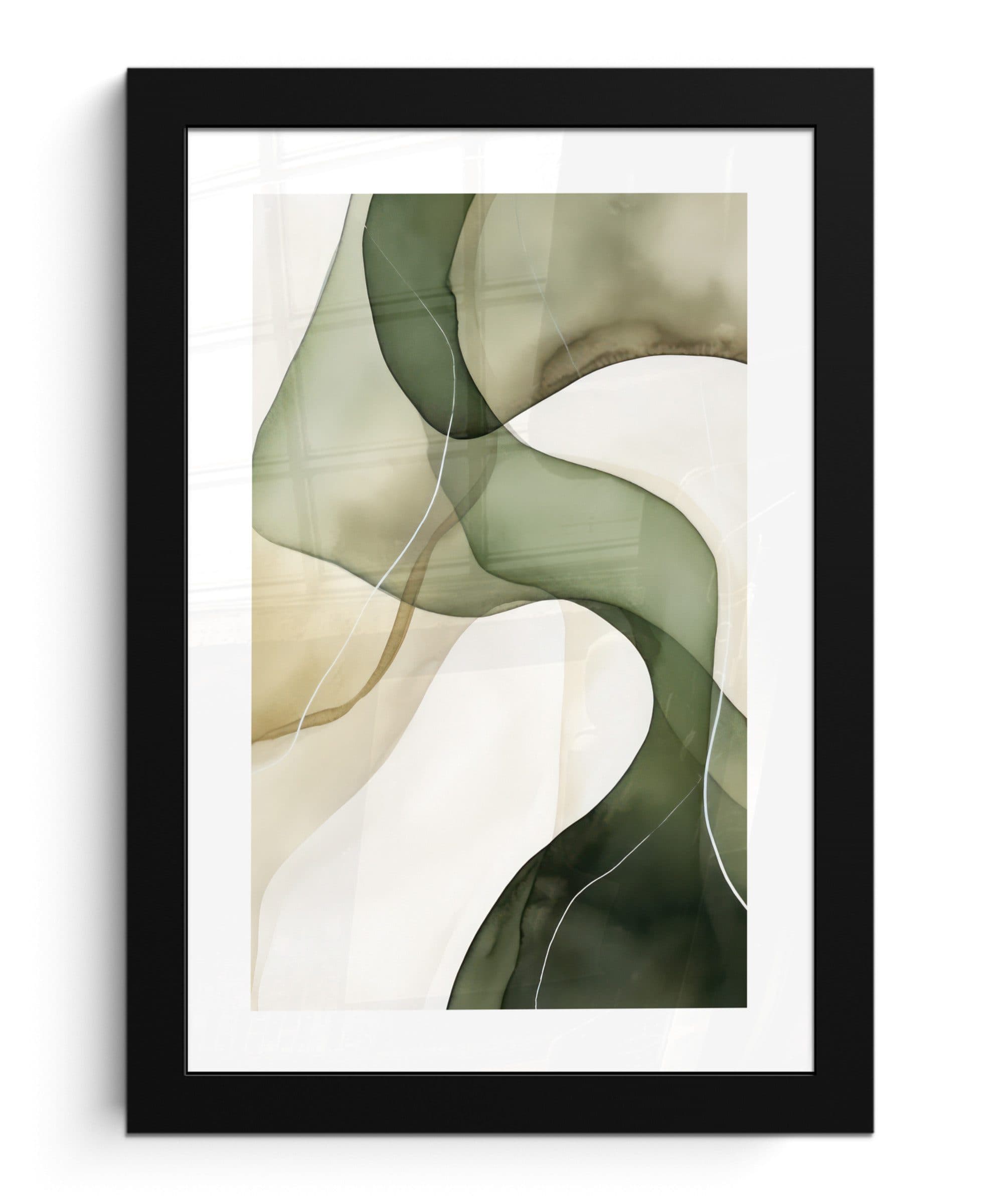 MuchoWow Poster Abstrakt Grün Kunst Modern 20x30 cm - Bild 2