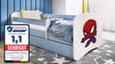 Raumhirsch Kinderbett Blau mit Matratze & Schublade Bild 2