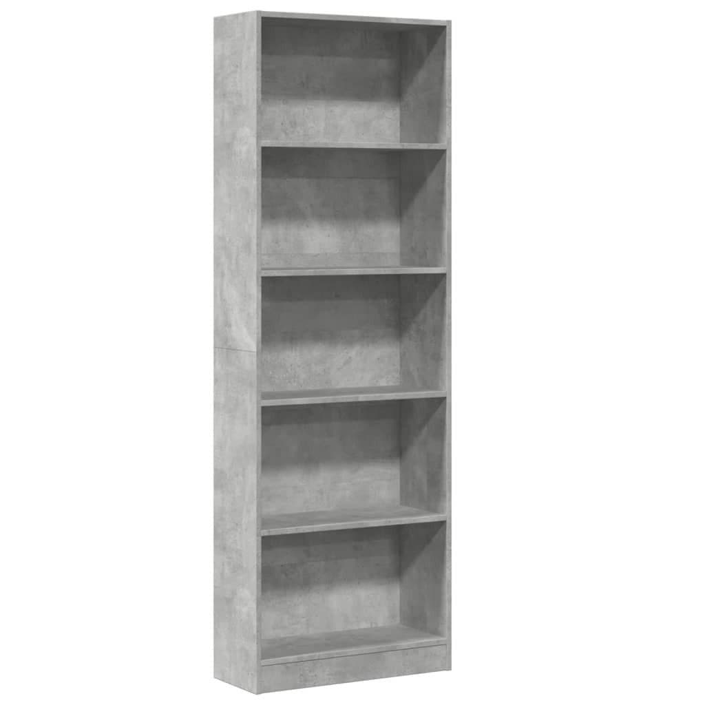 vidaXL Bücherregal Betongrau Holzwerkstoff - Bild 2