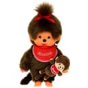 Monchhichi Plüschfigur Mädchen mit Mini Monchi 20 cm Bild 2