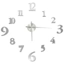 vidaXL 3D-Wanduhr Modernes Design Silber 100 cm XXL Bild 2