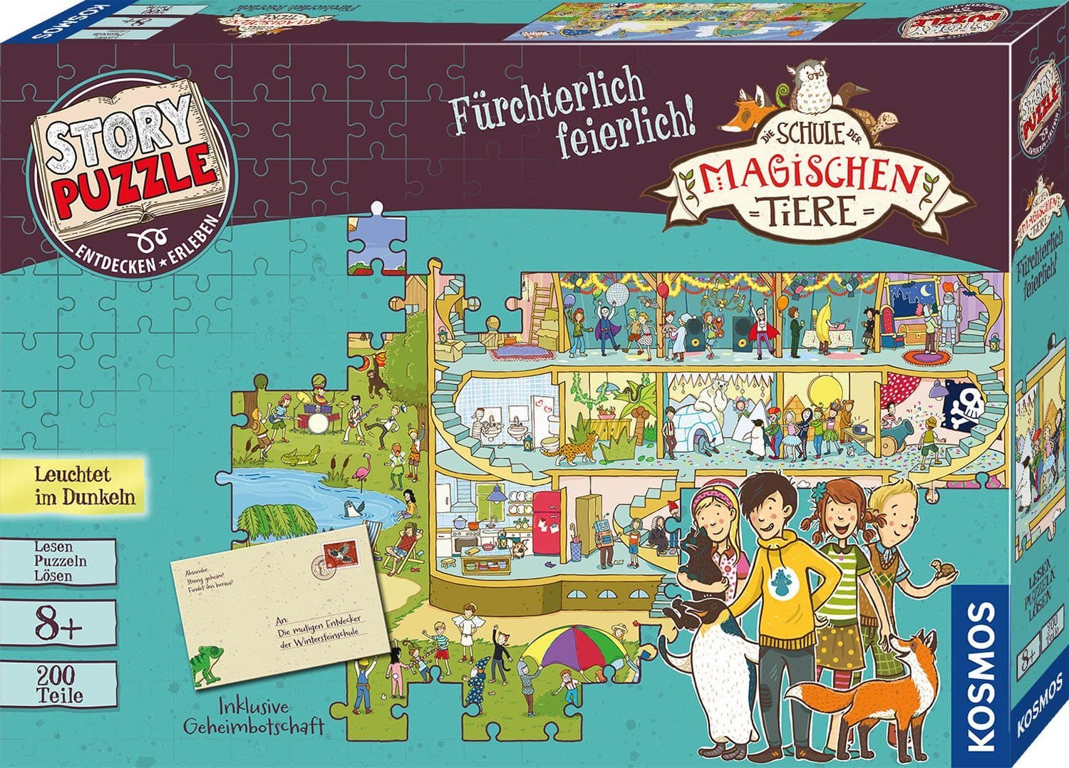 Kosmos Puzzle Story: Die Schule der magischen Tiere - 200 Teile mit Leuchteffekt - Bild 2