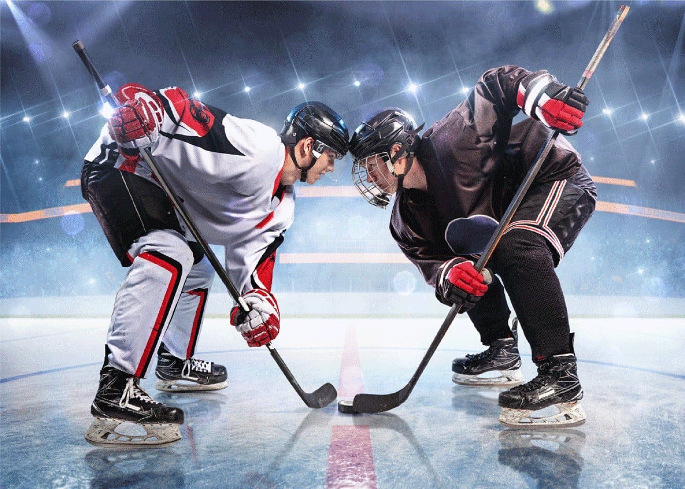 Wohndecke Eishockey Hockey Microfaser Flauschdecke 100 x 140 cm, BrandMac