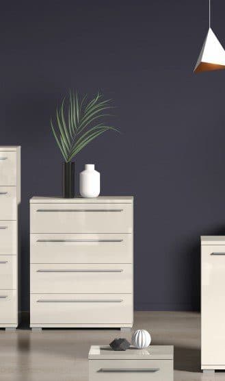 OTTO HOME Piano Schubkastenkommode Beige Hochglanz mit Soft-Close - Bild 2