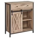 VASAGLE Sideboard Kommode 70 x 30 x 80 cm mit Schublade und Schiebetür Bild 2