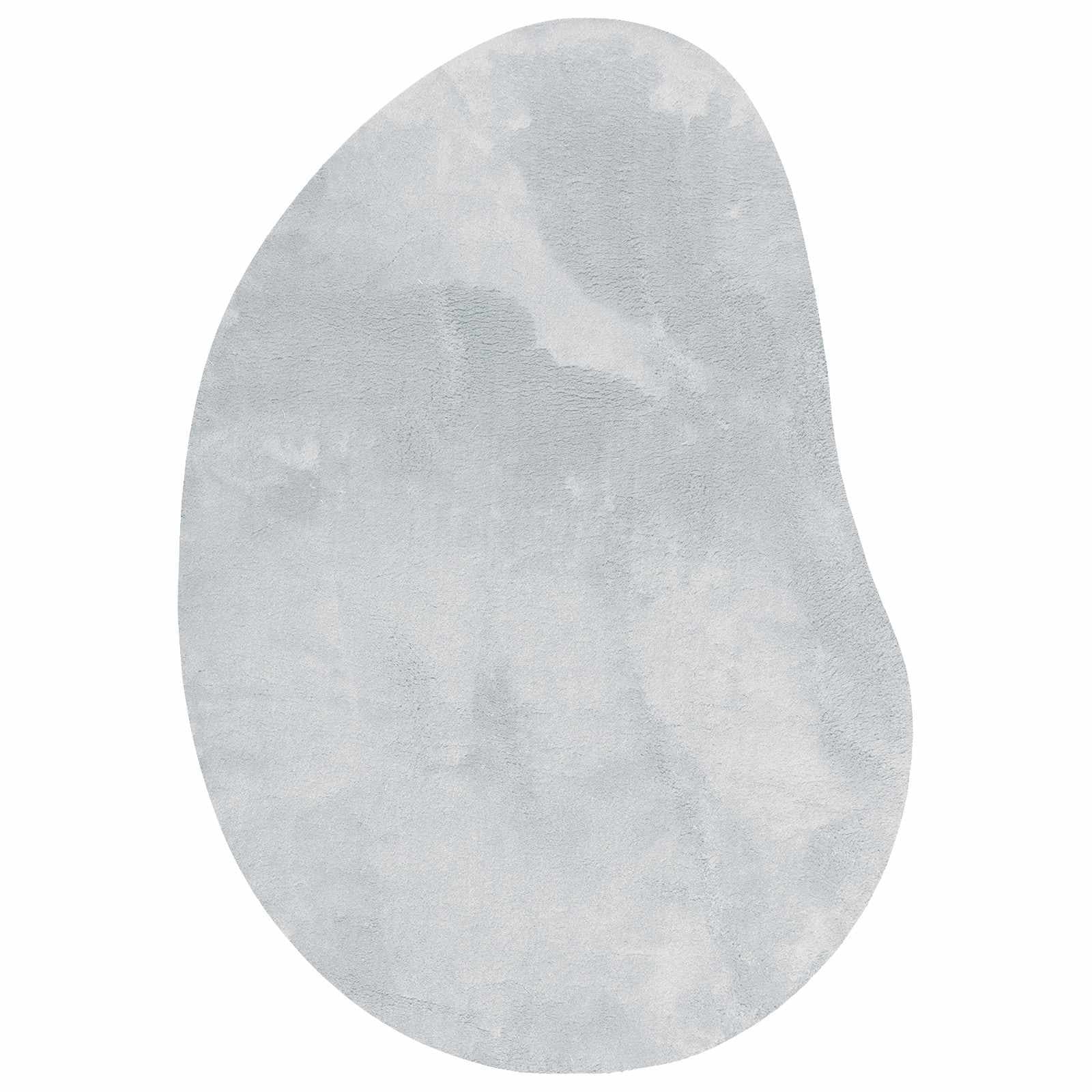 vidaXL Teppich HUARTE Grau Polyester Oval - Bild 2
