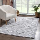CARPET CITY Hochflor-Teppich Focus 3022 Grau Hoch-Tief-Effekt Bild 2