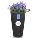 YourCasa Regentonne 240L Wave Design Grau Kunststoff mit Hahn Bild 2