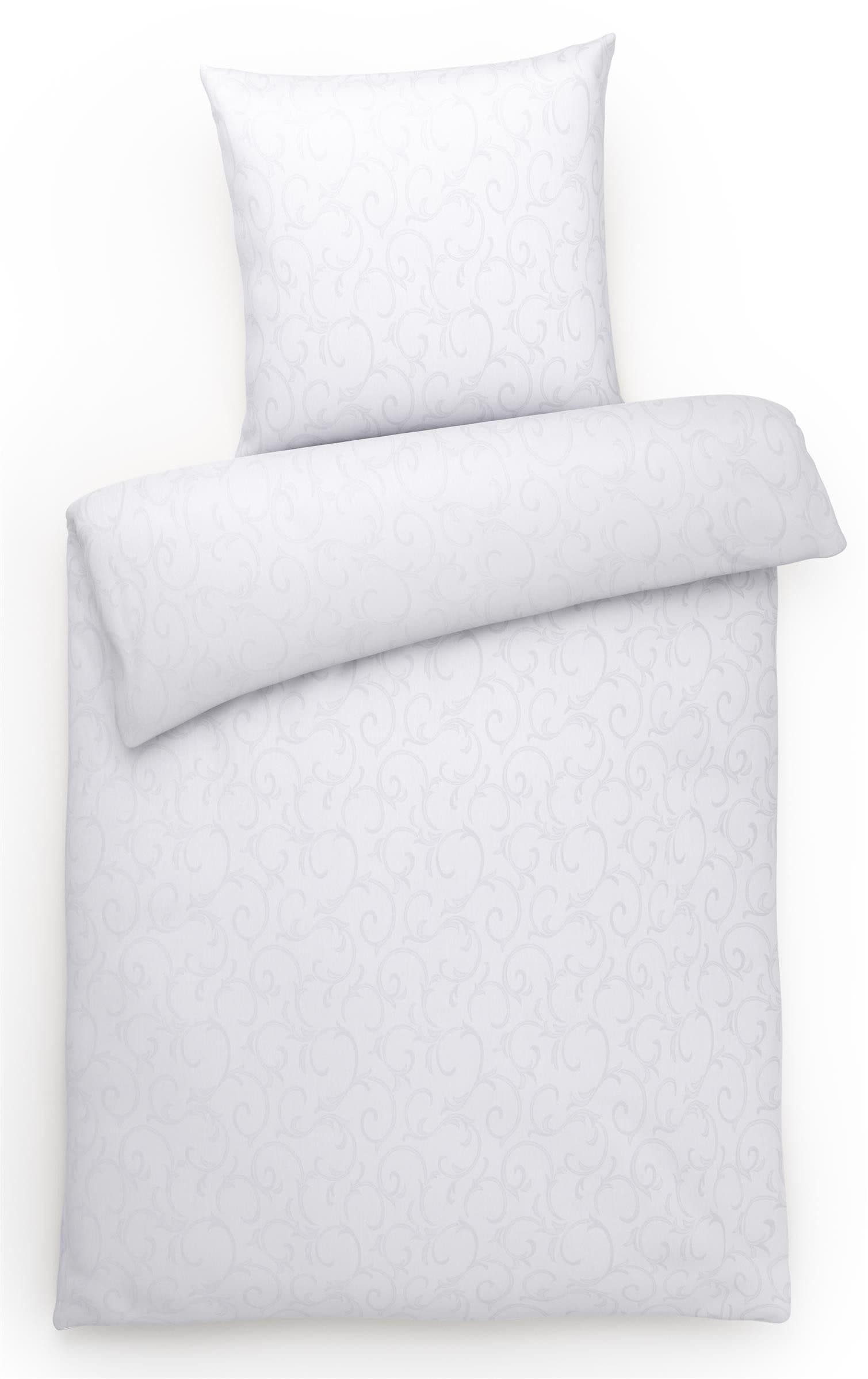 Carpe Sonno Bettwäsche Damast Weiß 100% Baumwolle - Bild 2
