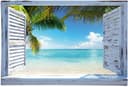 Reinders Poster Strandblick Blau Maxi Format Bild 2