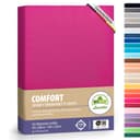 leevitex Spannbettlaken Premium 170g/m² Pink Jersey-Baumwolle Bild 2