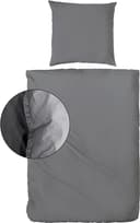 Bettwäsche PRIMERA Stone-Washed Anthrazit 3-tlg. 100% Baumwolle Bild 2
