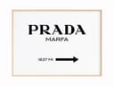 JUSTGOODMOOD Prada Marfa Poster Premium ohne Rahmen 280g Baumwolle Bild 2