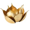 MF Windlicht Lotusgold Metall Gold 20 cm Bild 2