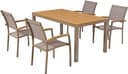 MERXX Garten-Essgruppe Piemont 5-tlg. Beige/Silber Aluminium Bild 2
