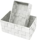 Lashuma Aufbewahrungskorb Set 2 St Silber Metall Bild 2