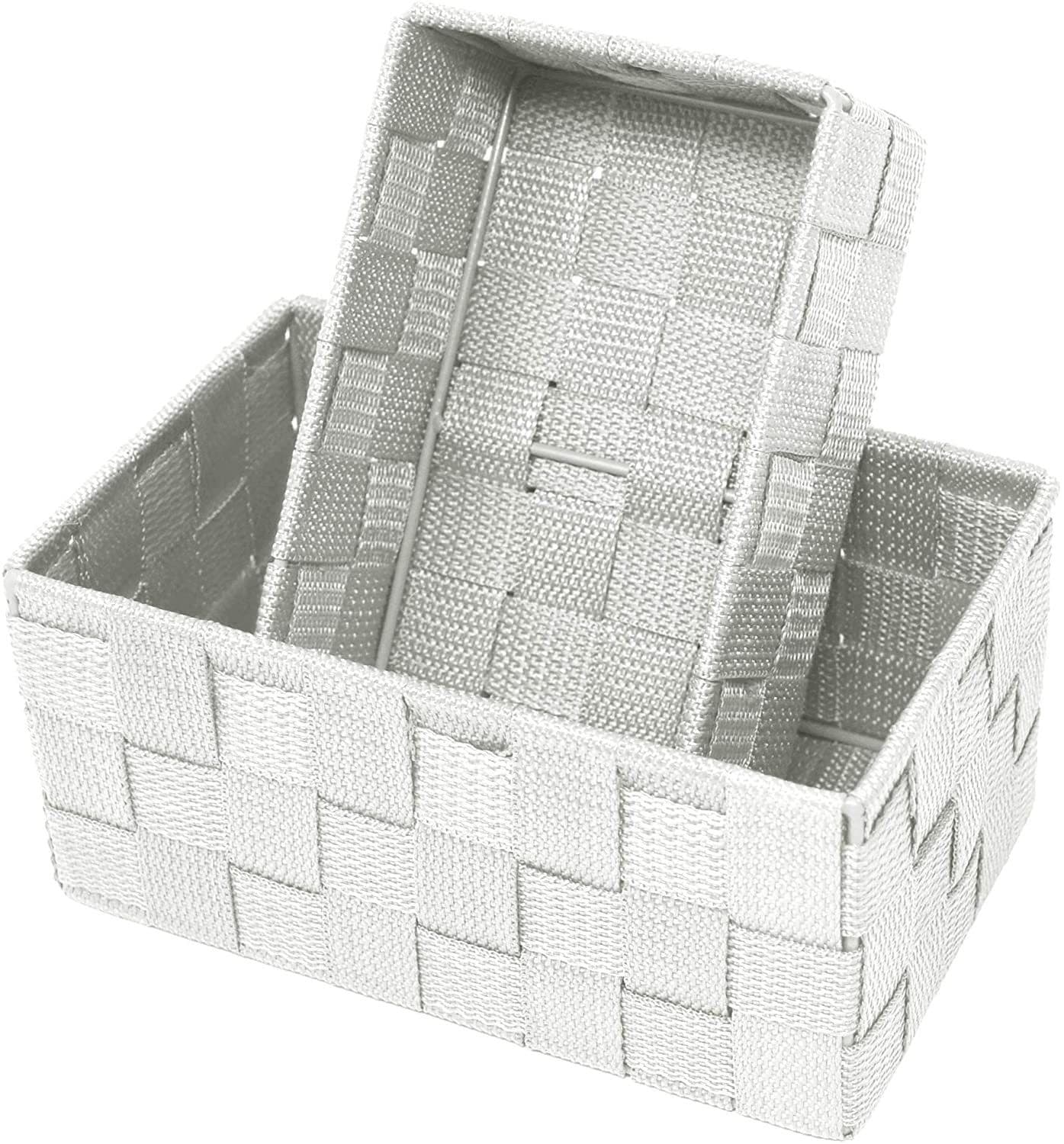 Lashuma Aufbewahrungskorb Set 2 St Silber Metall - Bild 2
