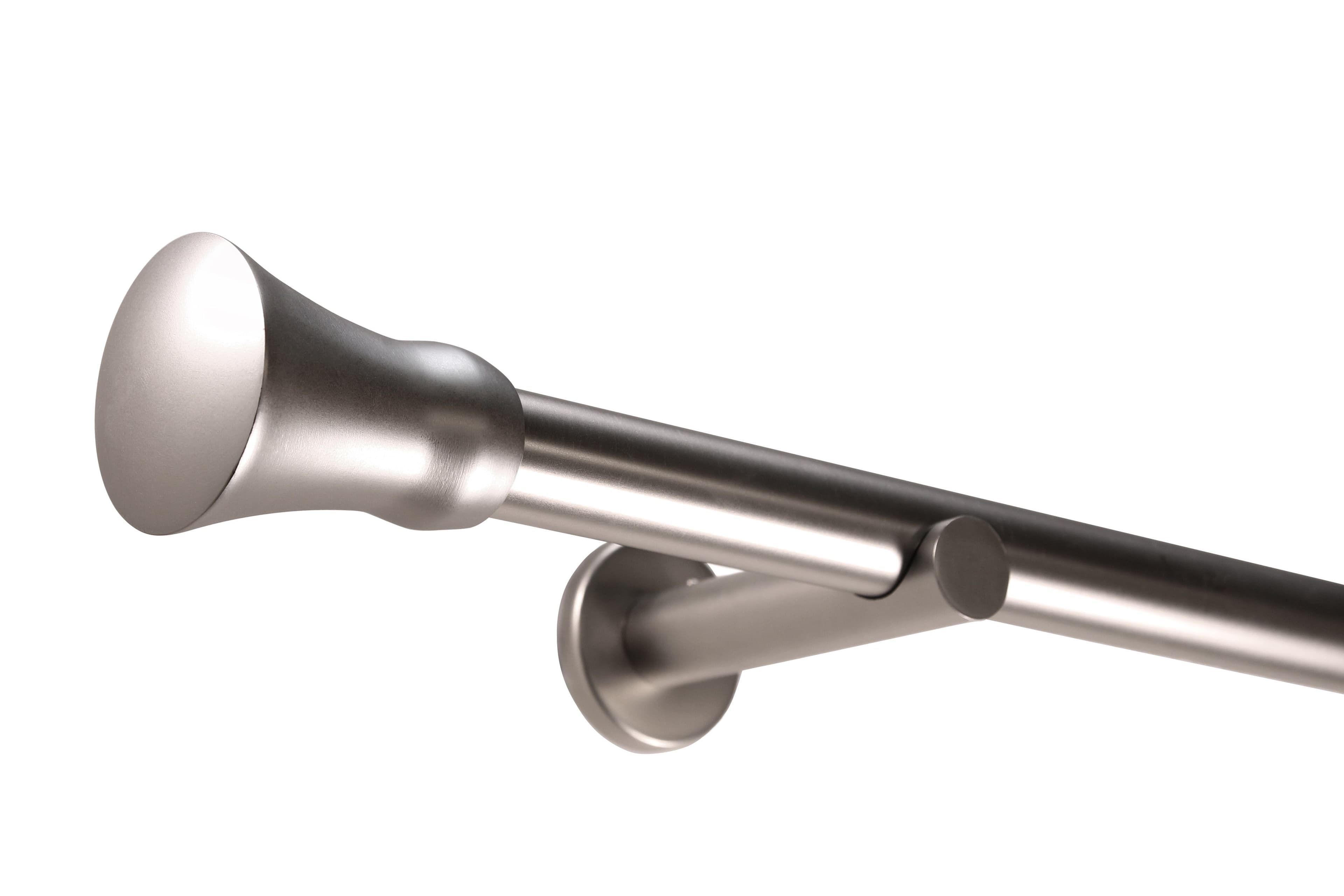 Deco-Raum Gardinenstange Kegel Edelstahl-optik 25mm - Bild 2