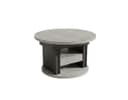 designimpex Couchtisch DA-999 rund höhenverstellbar mit Schublade Bild 2
