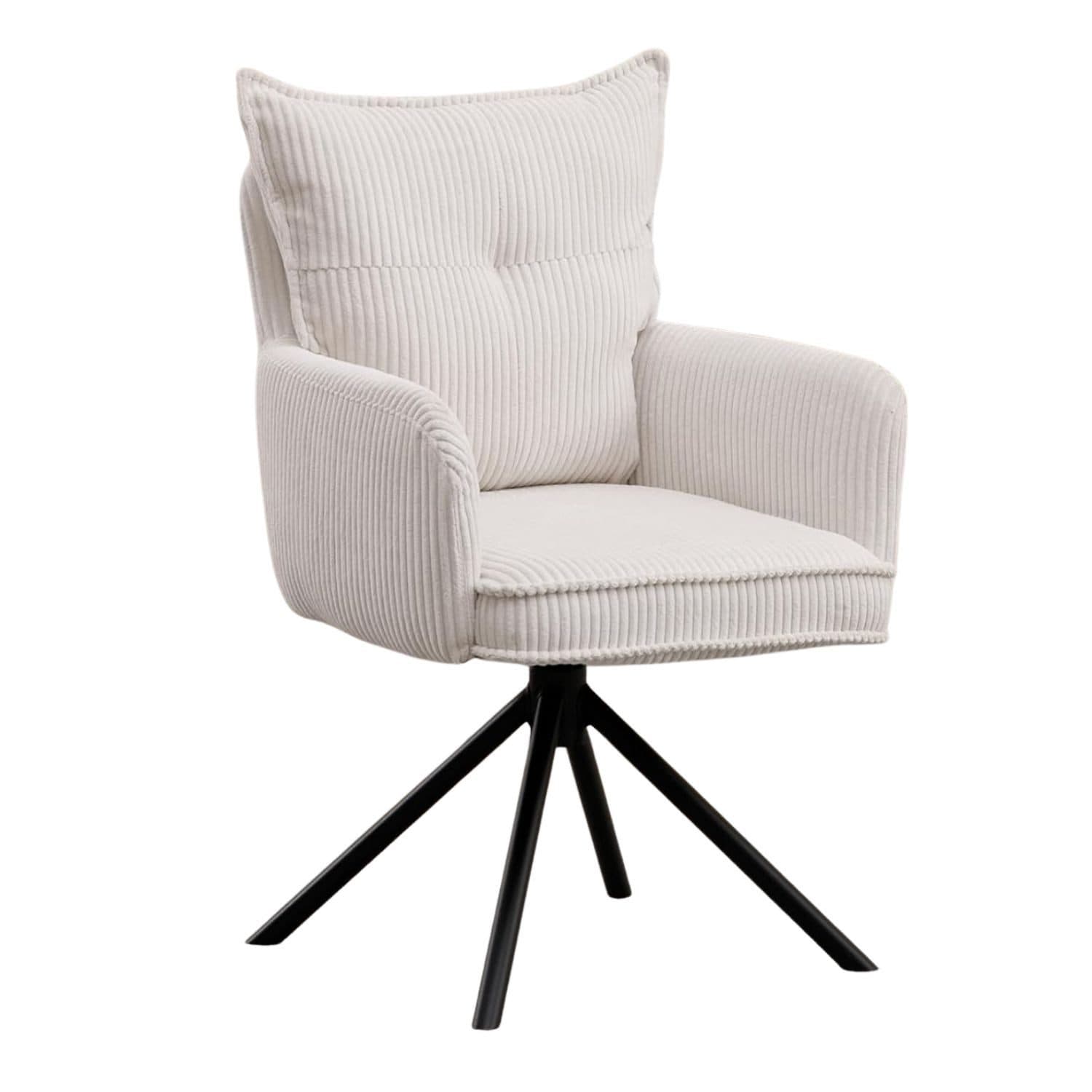 WAHSON OFFICE CHAIRS Bürostuhl Kordsamt Schwarz Ergonomisch 360°