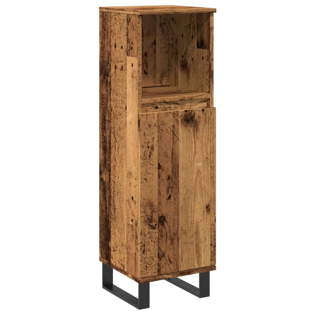 vidaXL Mehrzweckschrank Altholz-Optik Badezimmerschrank - Bild 2