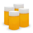 itenga 6x Windlichter Bierglas Rustikal Transparent Bild 2