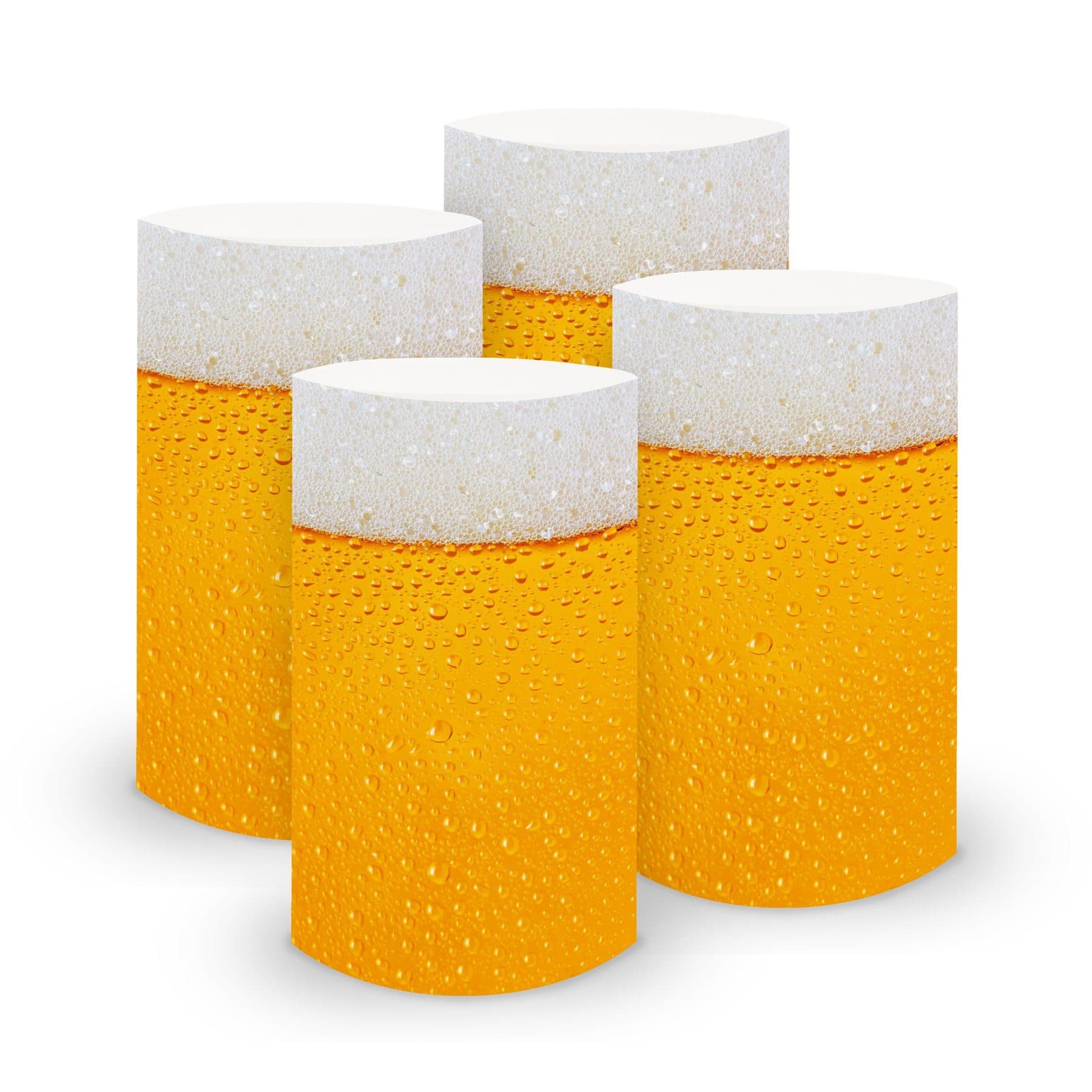 itenga 6x Windlichter Bierglas Rustikal Transparent - Bild 2