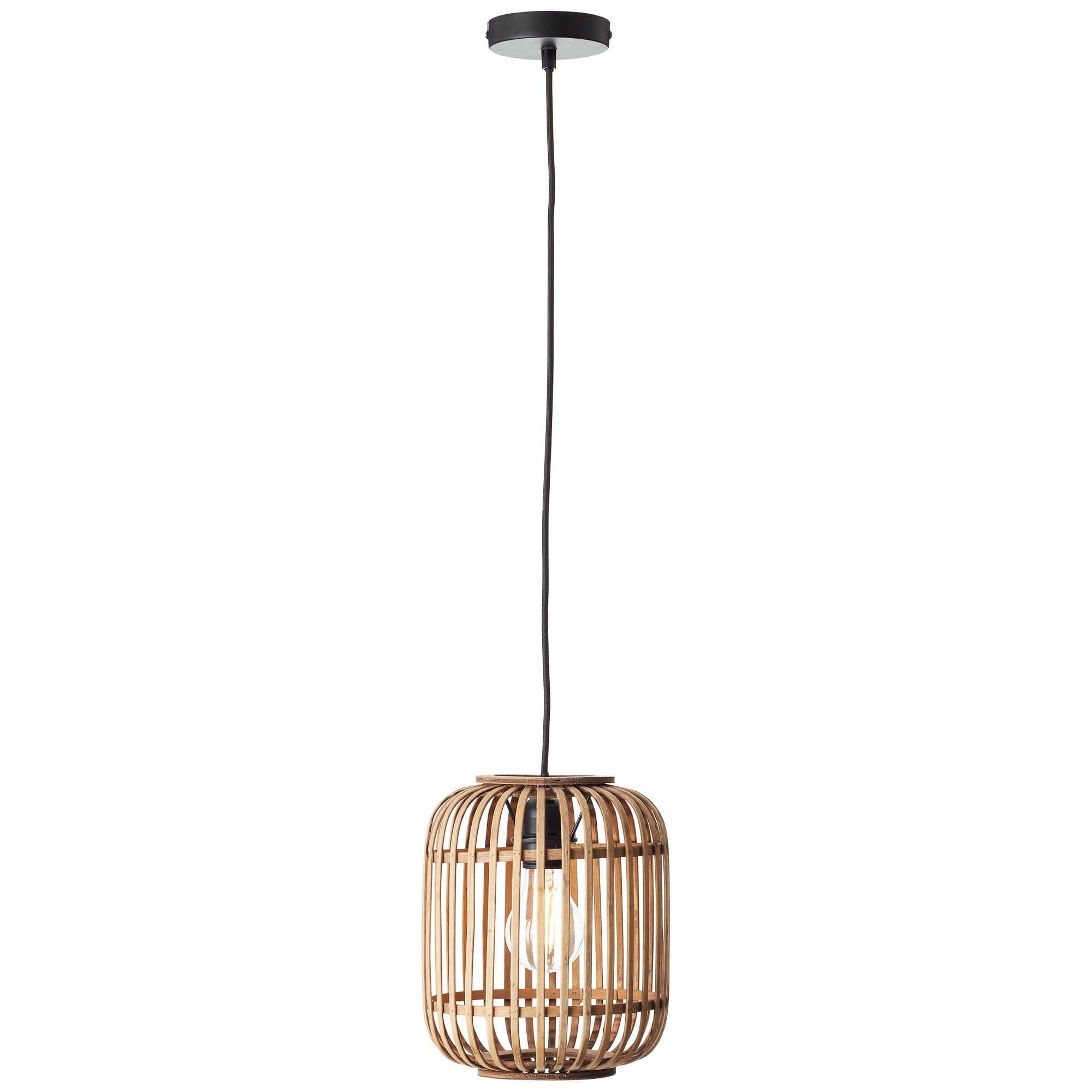 BRILLIANT Pendelleuchte Woodrow Bambus Boho hellbraun E27 - Bild 2