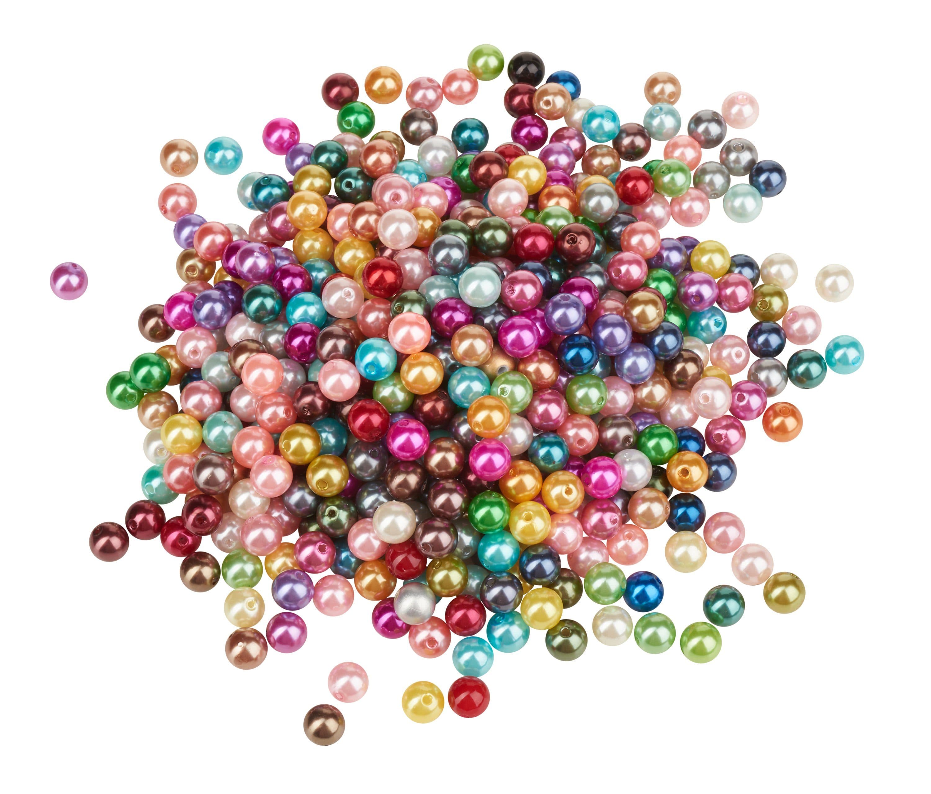 VBS XXL Bastelperlen 470 Stück Bunt Metallic Optik