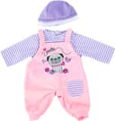 Bayer Puppenkleidung Latzhose Hund 38 cm Set 3-tlg. Rosa Violett Bild 2