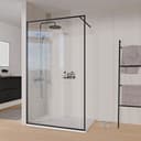 Bernstein Walk-in-Dusche FRAME Schwarz ESG Glas Bild 2