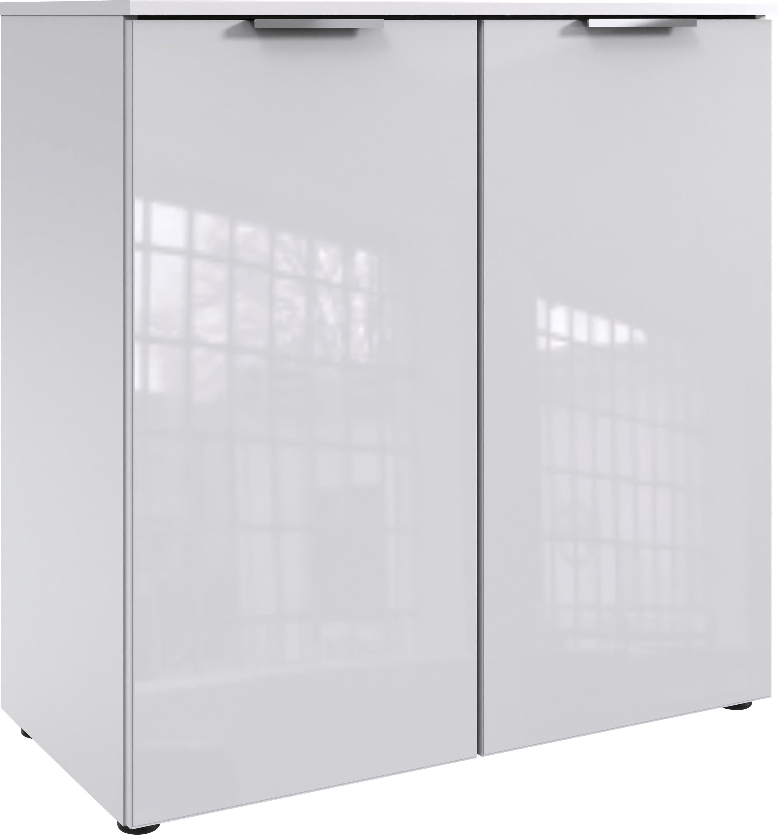 WIMEX Kommode Level36 C Weiß mit Glasfronten und Soft-Close - Bild 2