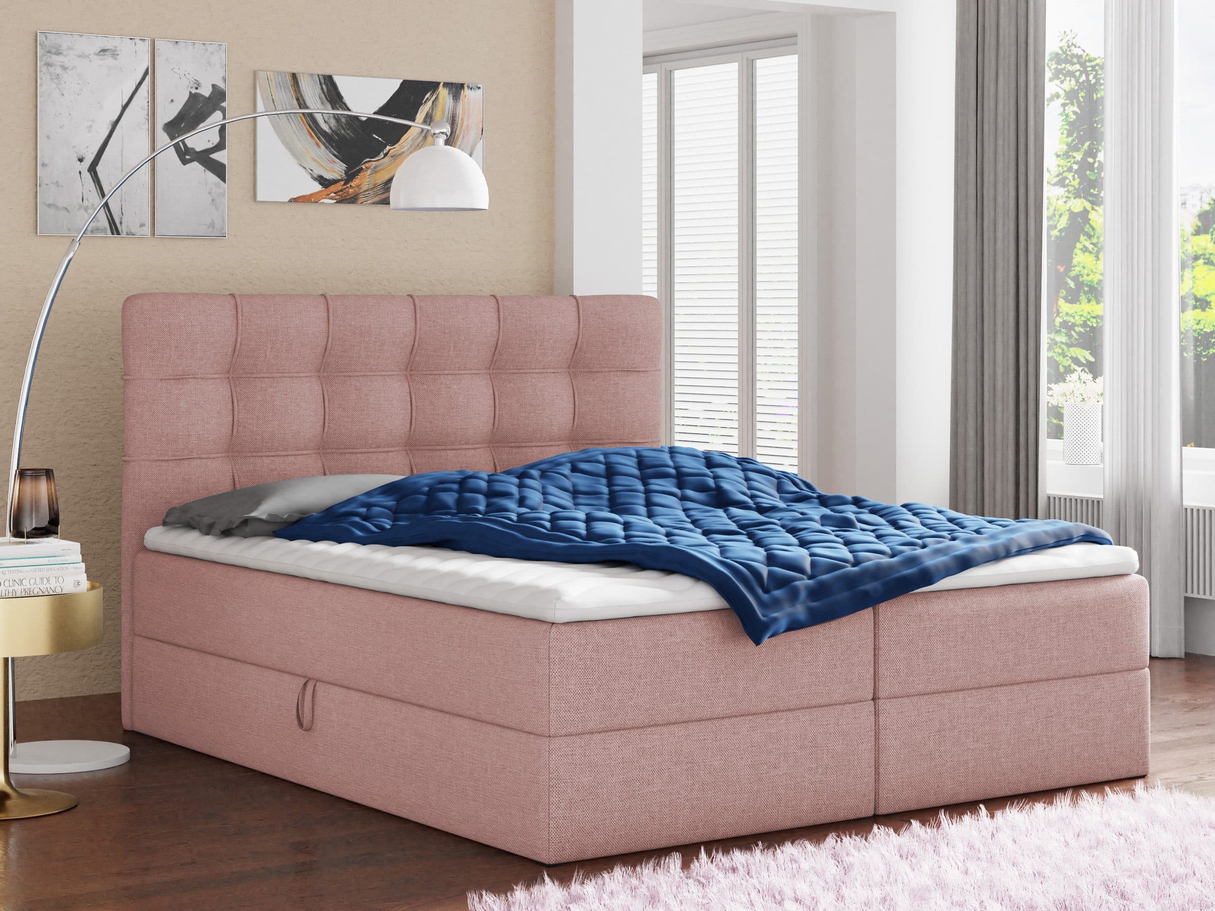 Boxspringbett mit Bonell-Matratze und hochelastischem Schaumstoff - Bild 2