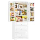 Homfa Mehrzweckschrank Küchenschrank Vorratsschrank Buffetschrank mit 8 Türregalen, 2 Schubladen Bild 2