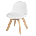Woltu Kinderstuhl Weiß Massivholz Buche Modern Bild 2