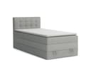 Deine Möbel 24 Boxspringbett JUNG 1 Grau Beige Schwarz mit Bettkasten Bild 2