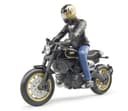 Bruder® Ducati Scrambler Cafe Racer Motorrad Spielzeug mit Fahrer Bild 2