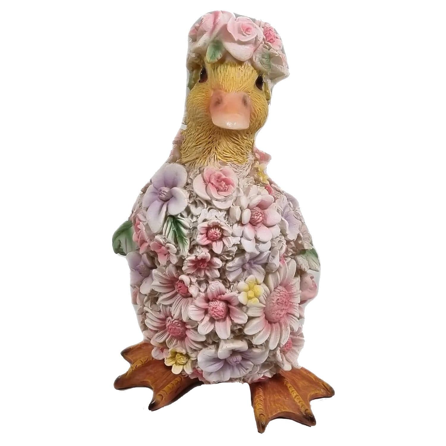 Fachhandel Plus Dekofigur Ente mit Blumen, handbemalt - Bild 2