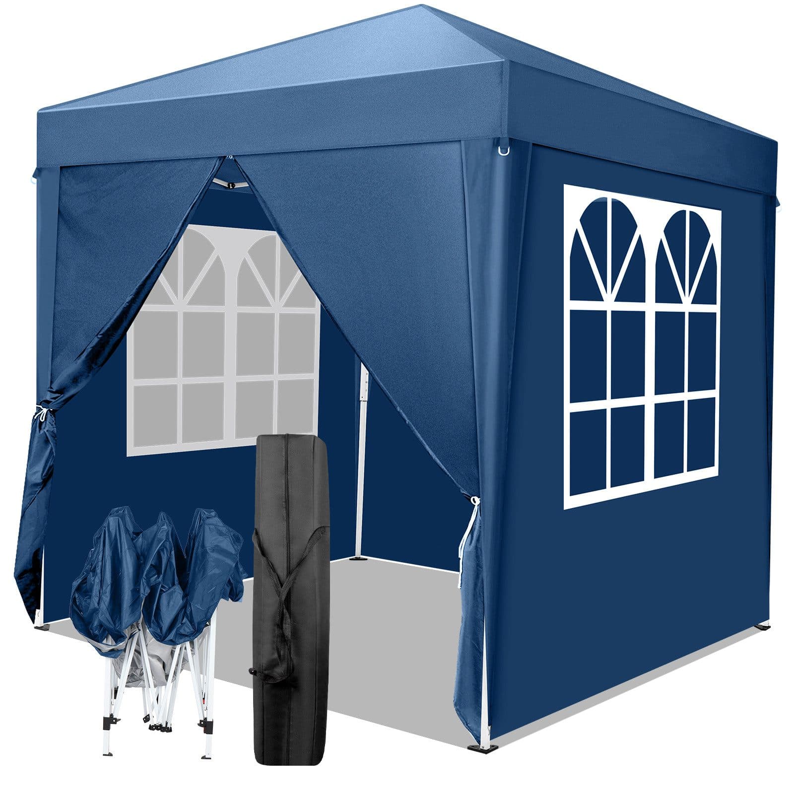LALAHO Faltpavillon 2x2m Blau UV-Schutz 50+ Wasserdicht - Bild 2