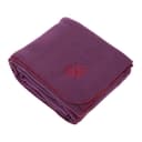 bodhi Wohndecke Yogadecke ASANA BLANKET Dunkel Aubergine mit OM-Stickerei Bild 2