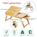 Youyijia Laptoptisch 50x30cm Bambus Bild 2